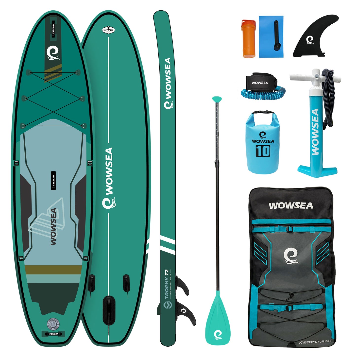 Trophy T2 10'6"/323cm Best Paddle Board Package