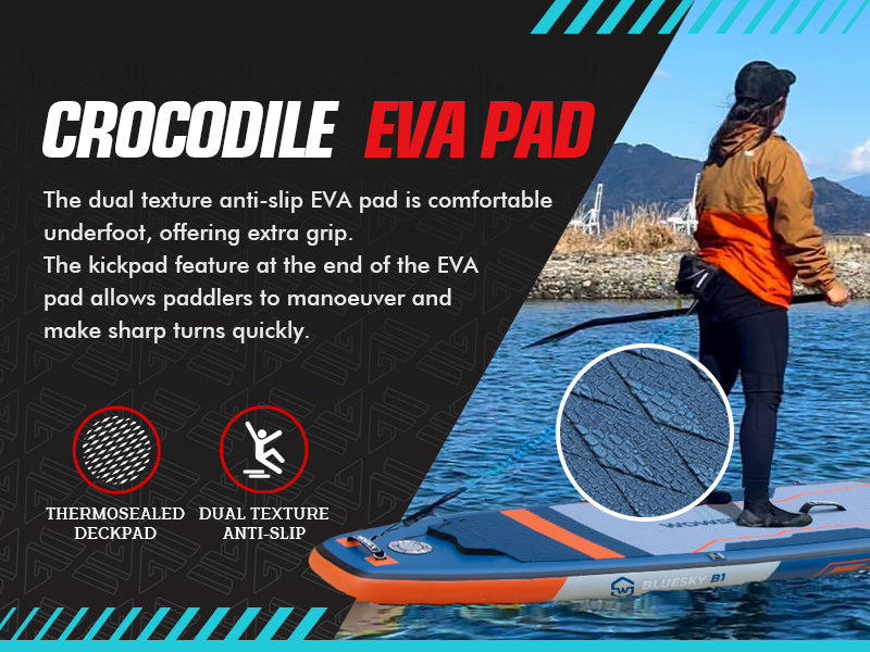 WOWSEA Bluesky B1 SUP Board - Crocodile EVA Pad