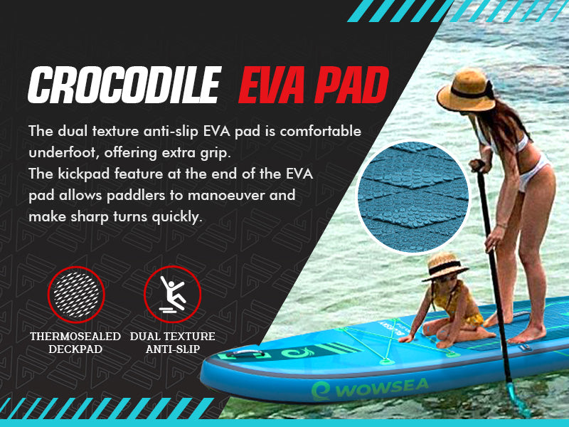 WOWSEA Bluesky B2 SUP Board - Crocodile EVA Pad