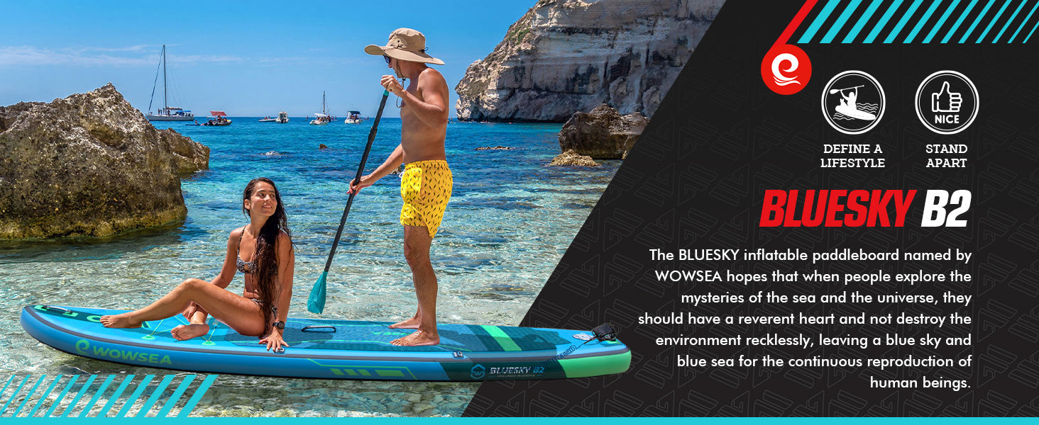 WOWSEA Bluesky B2 SUP Board - Define A Lifestyle