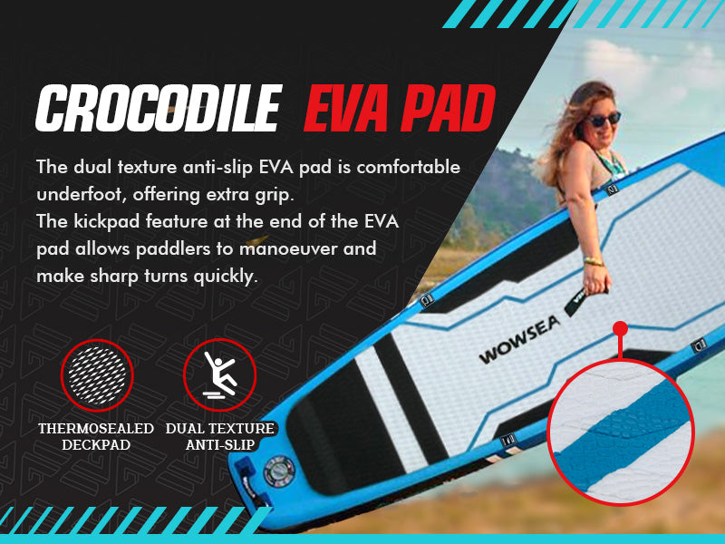 WOWSEA Flyfish F1 SUP Board - Crocodile EVA Pad