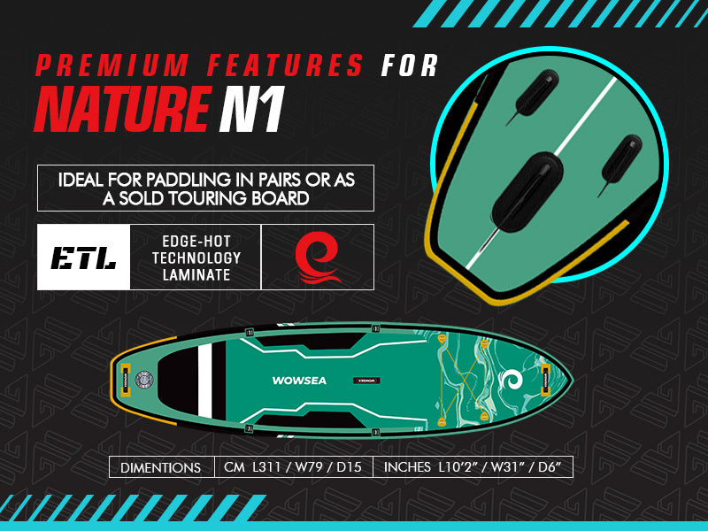 WOWSEA Nature N1 SUP Board - Primium Features