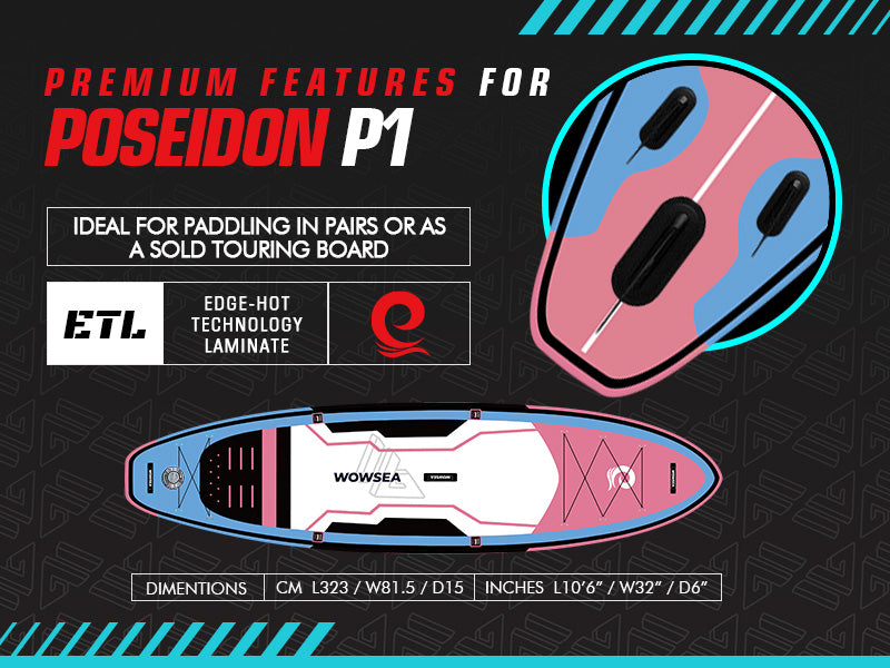 WOWSEA Poseidon P1 SUP Board - Primium Features