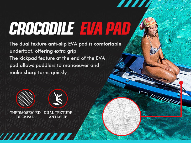 WOWSEA Poseidon P2 SUP Board - Crocodile EVA Pad