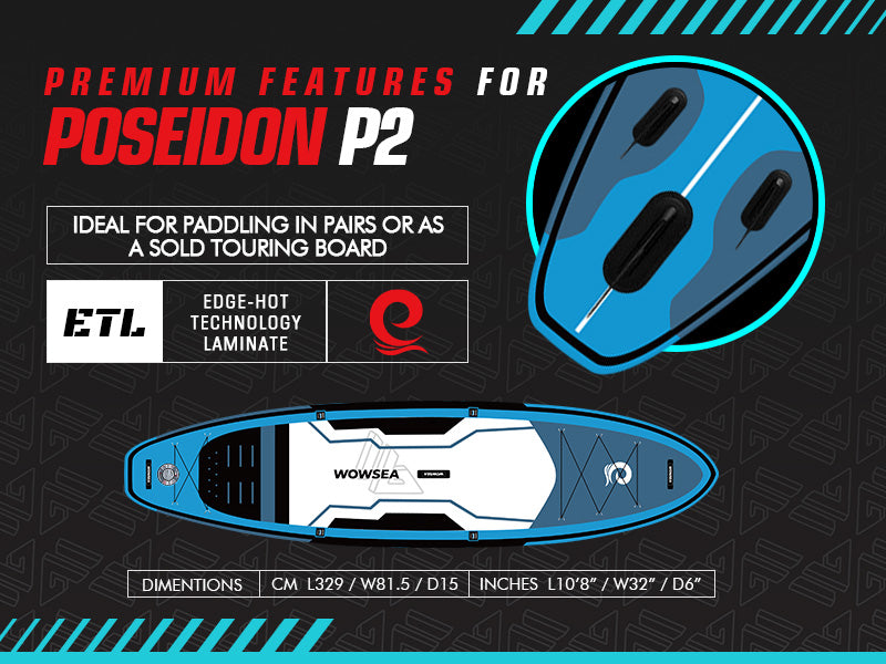 WOWSEA Poseidon P2 SUP Board - Primium Features