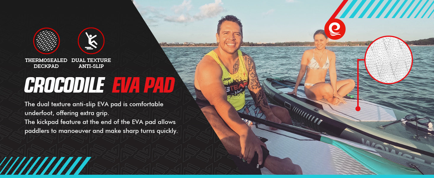 WOWSEA Poseidon P3 SUP Board - Crocodile EVA Pad
