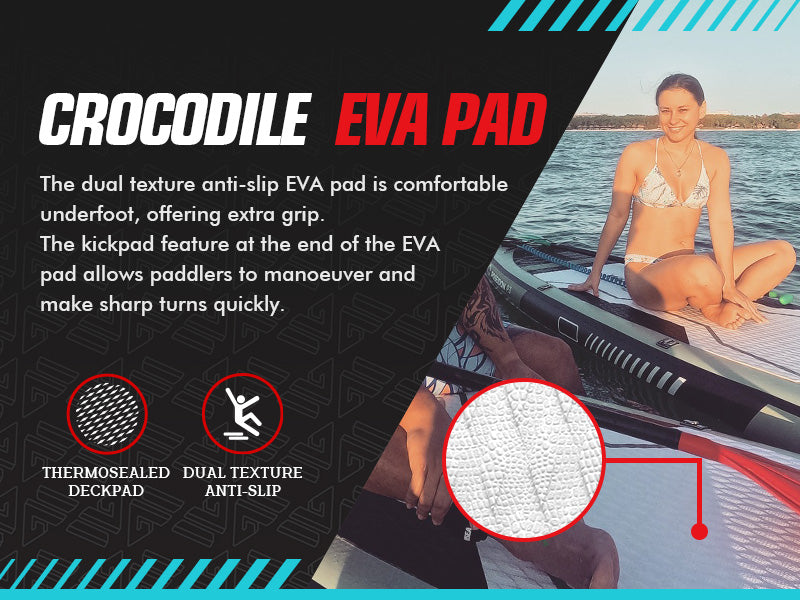 WOWSEA Poseidon P3 SUP Board - Crocodile EVA Pad