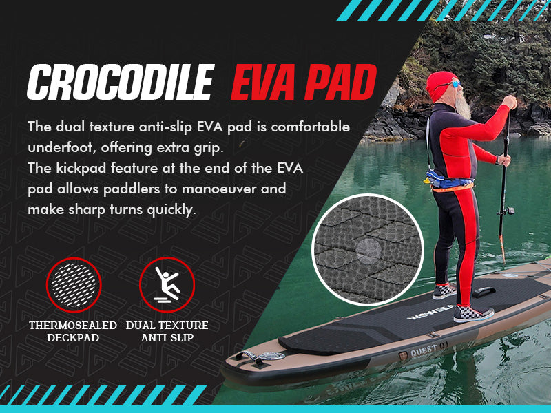 WOWSEA Quest Q1 SUP Board - Crocodile EVA Pad