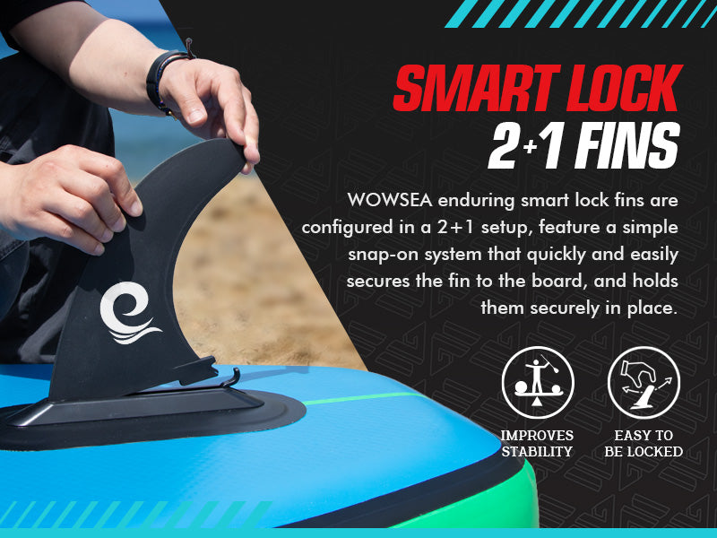 WOWSEA SUP Smart Lock 2+1 Fins