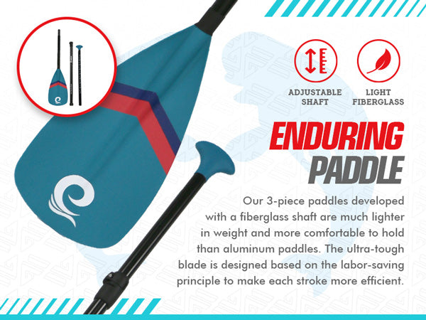 WOWSEA SUP accessories-Enduring Fiberglass Paddle Kids