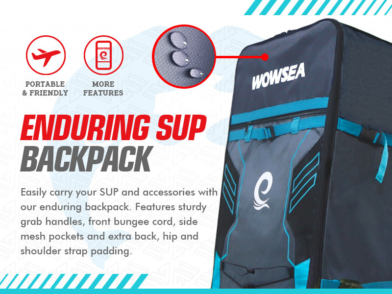 WOWSEA SUP accessories-Enduring SUP Backpack Blue