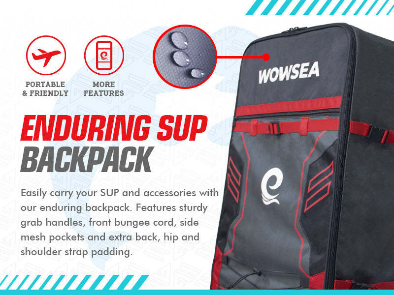 WOWSEA SUP accessories-Enduring SUP Backpack Red