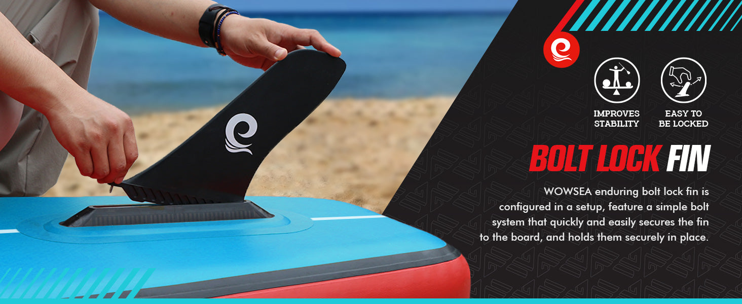 WOWSEA Swift S2 SUP Board - Bolt Lock Fin