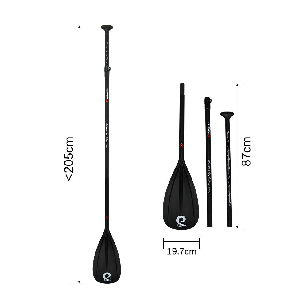 3-Piece Adjuestable Fiberglass Paddle - wowseasup