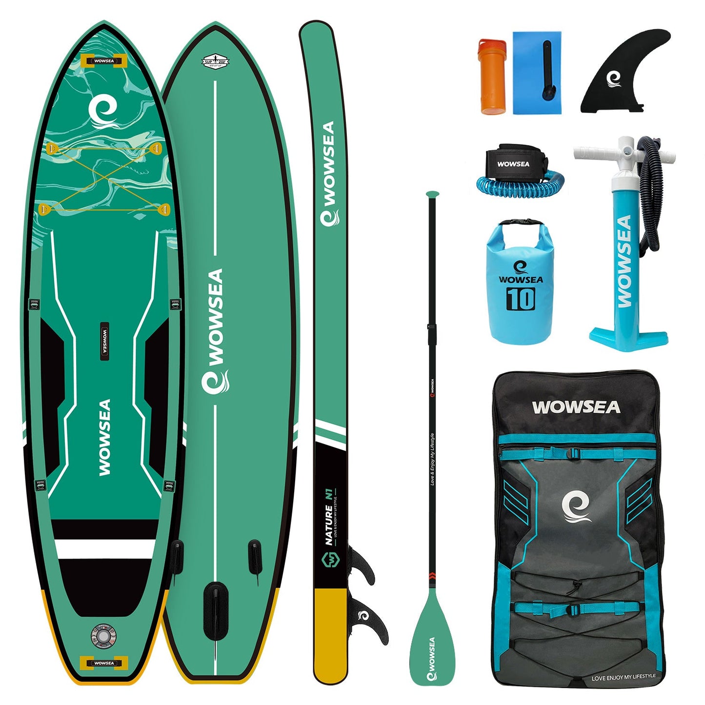 Nature N1 10'2"/311cm Paddle Board Package - wowseasup
