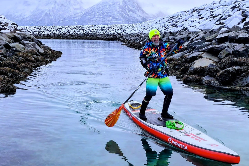 Experience the Enchantment of Alaska's Winter on a WOWSEA Inflatable Paddle Board