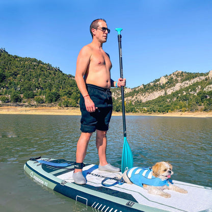 Coil Ankle Leash With Key Pocket