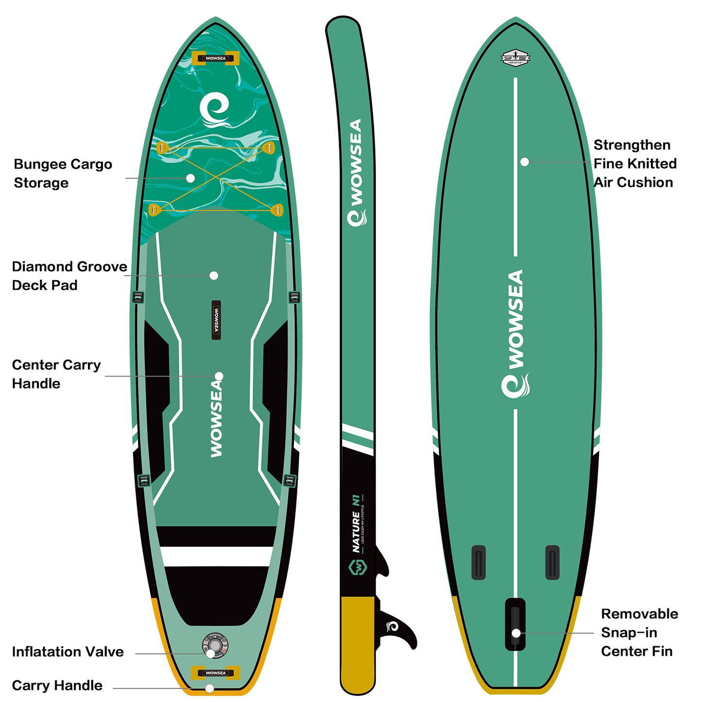 Nature N1 10'2"/311cm Paddle Board Package