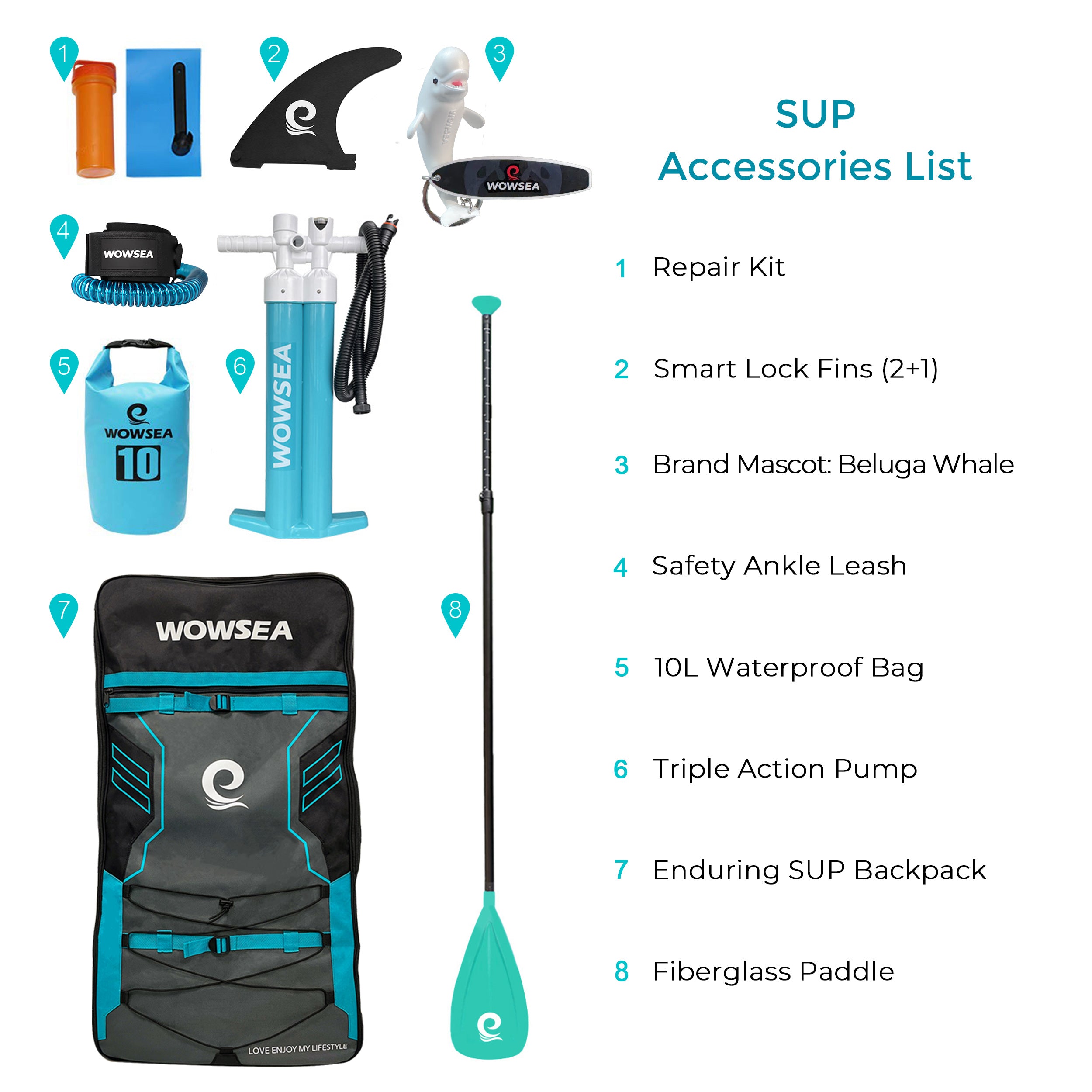 Poseidon P3 11'/335cm SUP Paddle Board Package – WOWSEA SUP
