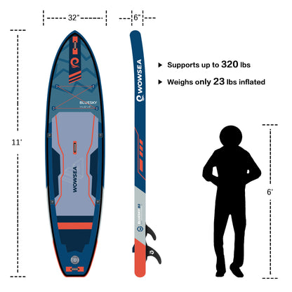Bluesky B1 11'/335cm Inflatable Paddle Board Package