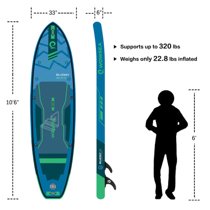 Bluesky B2 10'6"/323cm SUP Paddle Board Package
