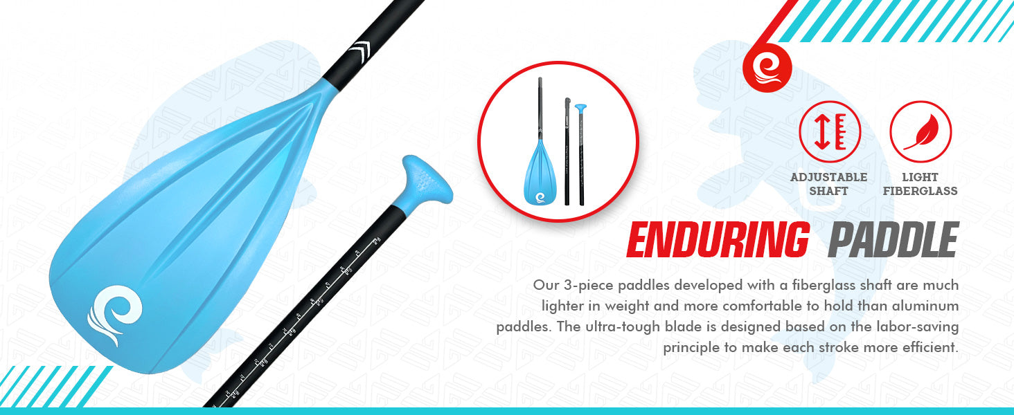 WOWSEA SUP accessories-Enduring Fiberglass Paddle 