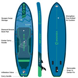 Bluesky B1 10'6"/323cm Kayak Paddle Board Package - wowseasup