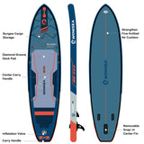 Bluesky B2 11'/335cm Inflatable Paddle Board Package - wowseasup
