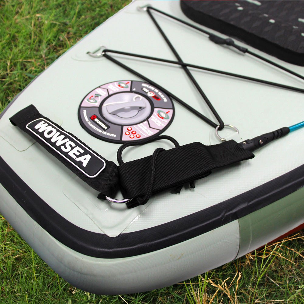Coil Ankle Leash With Key Pocket - wowseasup