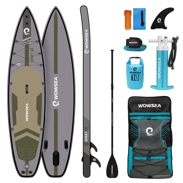Quest Q2 11'6"/353cm Inflatable Paddle Board Package - wowseasup